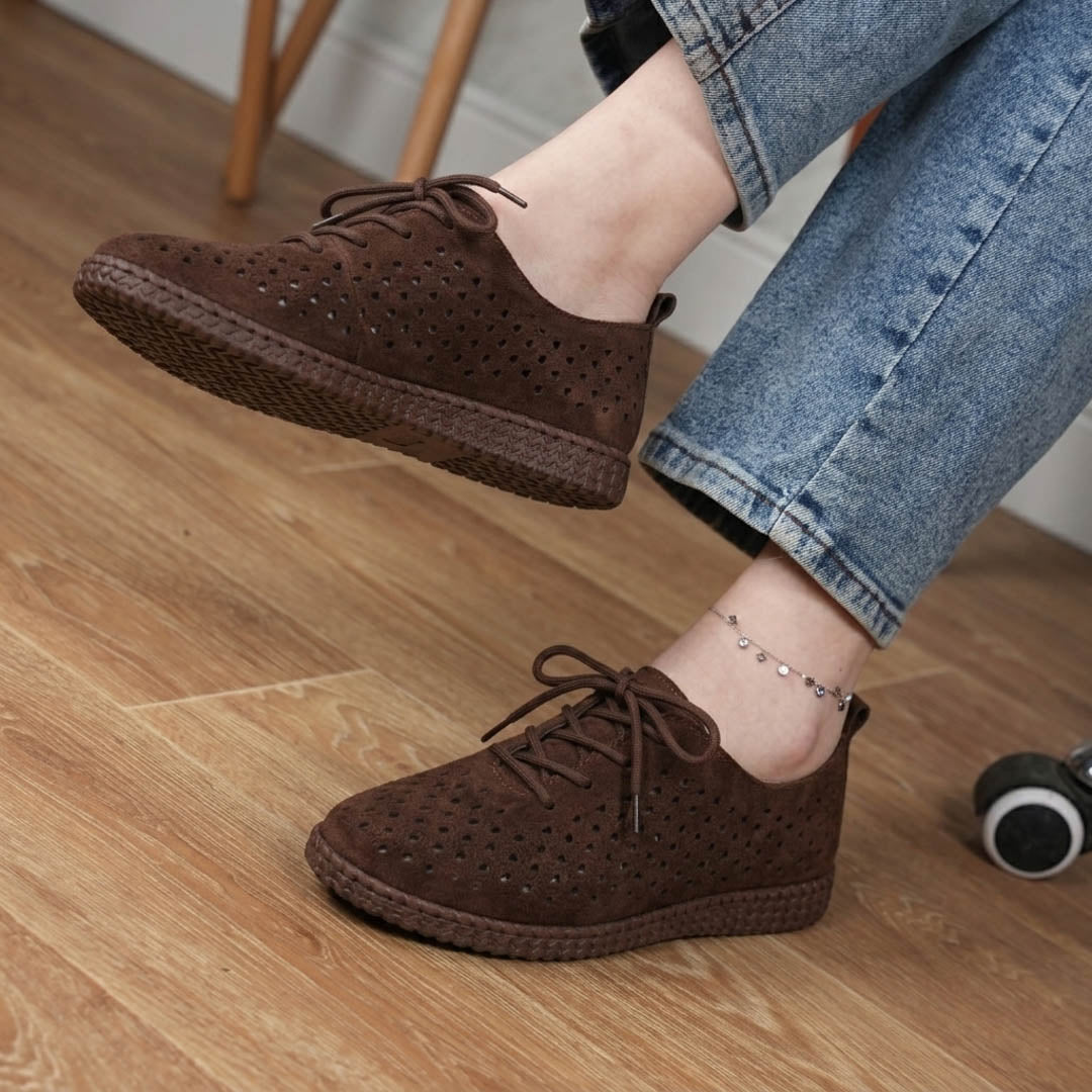 Espadrille Moderne Perforée Respirante