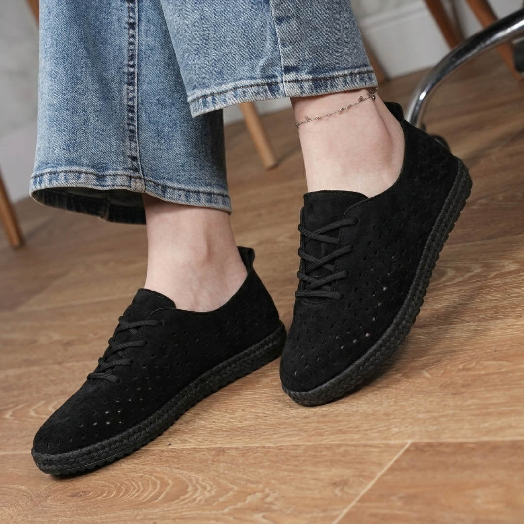Espadrille Moderne Perforée Respirante