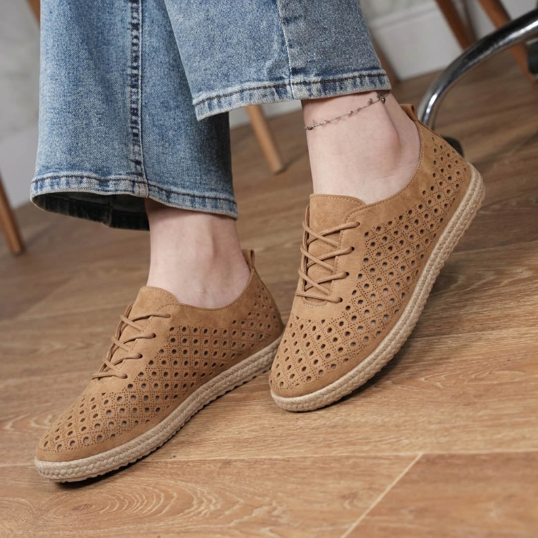 Espadrille Moderne Perforée Respirante
