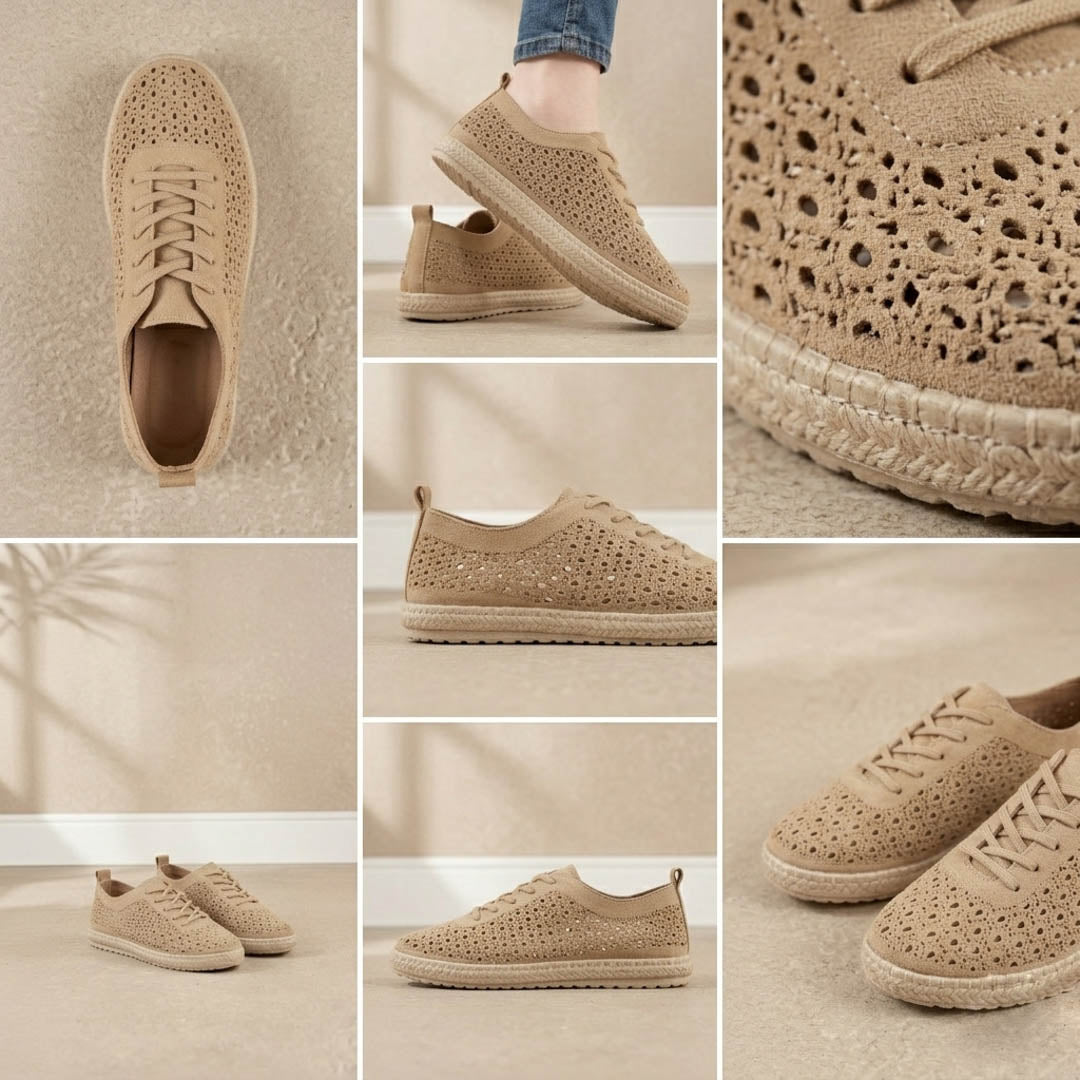 Espadrille Moderne Perforée Respirante