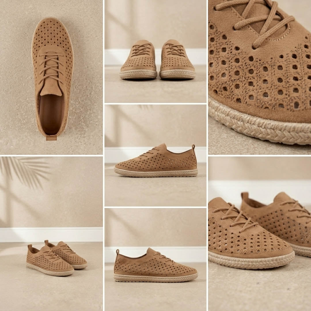 Espadrille Moderne Perforée Respirante