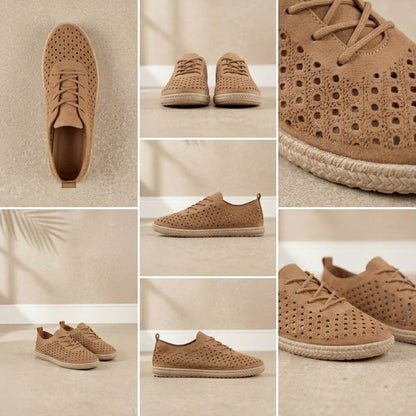 Espadrille Moderne Perforée Respirante