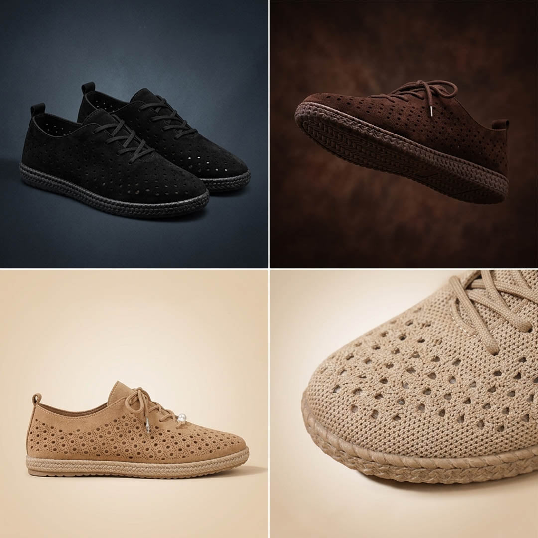 Espadrille Moderne Perforée Respirante