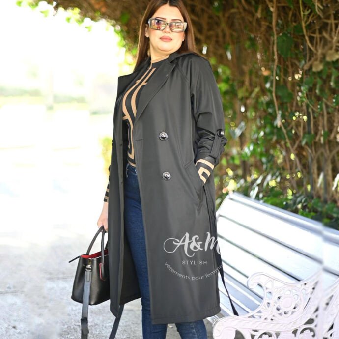 ⁦Trench Coat luxe printemps et imperméable⁩ - الصورة ⁦2⁩